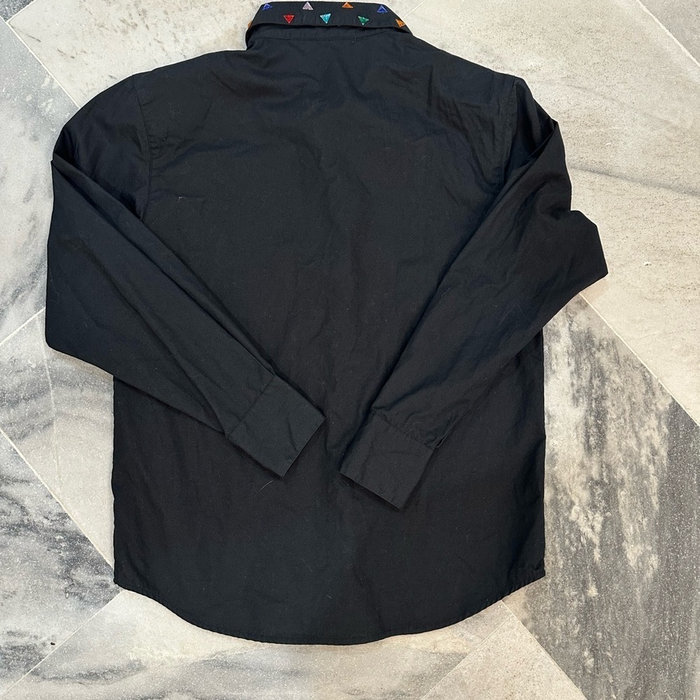 Vintage Harbour Vue Black Western Shirt with Rhinestones and Gems Size S - Picture 5 of 6